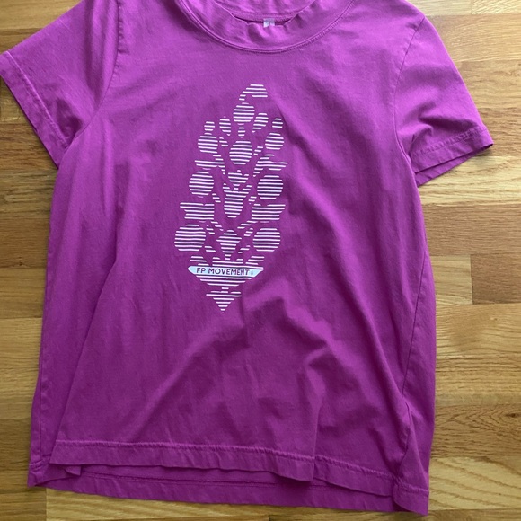 FP Movement by Free People Tops - FP Movement by Free People Magenta Graphic Tee